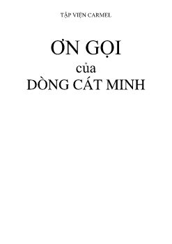 Ơn gọi Nữ Cát Minh