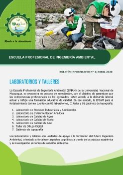 BOLETÍN N° 1: LABORATORIOS Y TALLERES