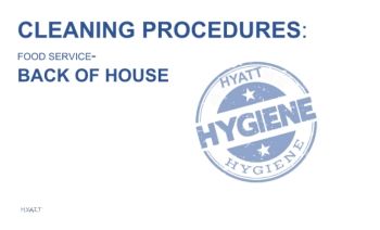 cleaning procedures
