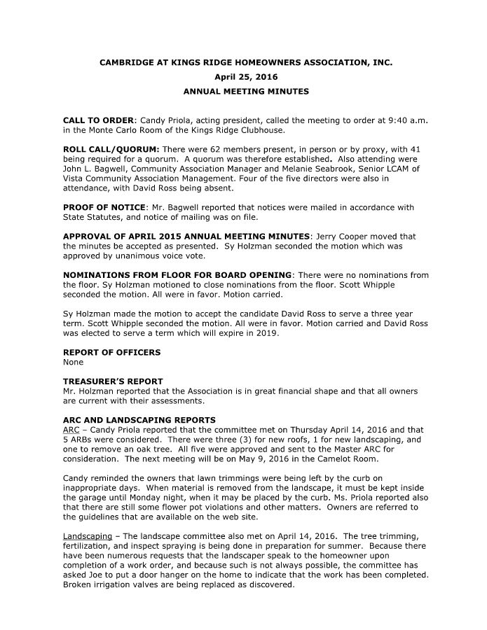 CKR-2016-04-25-Annual Meeting  Minutes