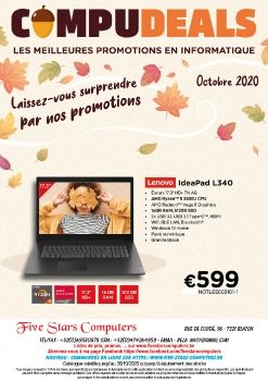 Folder Compudeals (64 pages) valable jusqu'au 30-10-20