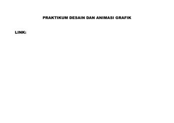PRAKTIKUM DESAIN DAN ANIMASI GRAFIK