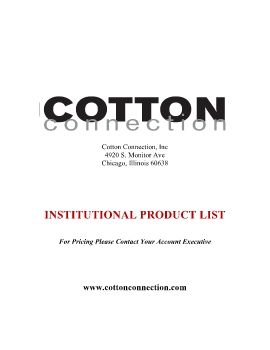 INSTITUTIONAL Product List 2017