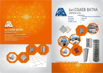 catalogue de produit SARL CGAEB BATNA
