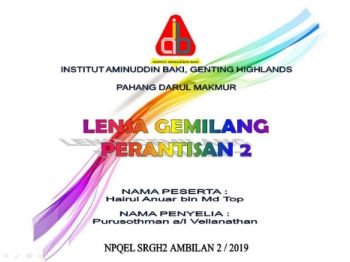 LENSA GEMILANG PERANTISAN 2 NPQEL SRGH2 A2/2019