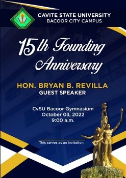 CvSU Bacoor 15th Founding Anniversary