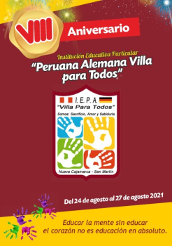 Feliz Aniversario Peruana Alemana Villa para Todos