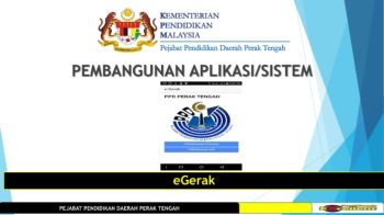 INFO APLIKASI/SISTEM eGERAK PPD PERAK TENGAH