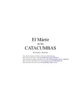 El Mártir de las Catacumbas