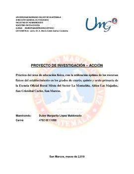 Prooyecto de investigación educativa final