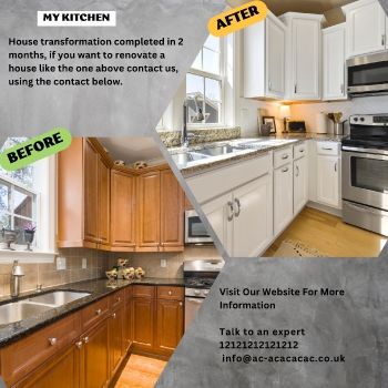 Gray Modern Before & After Interior Design Makeover Instagram Post