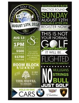 One Thing Golf Tournament Invitation