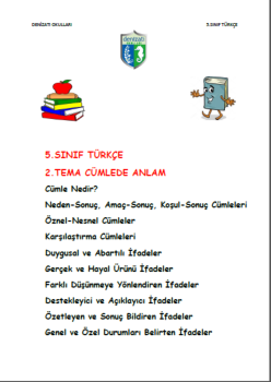 2.ÜNİTE CÜMLEDE ANLAM