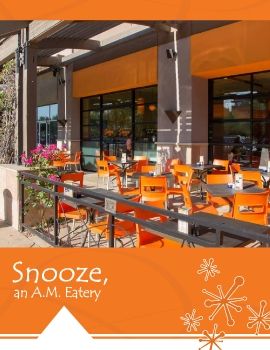 Snooze AM Eatery Real Estate Book