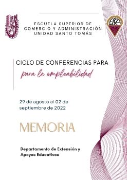 MEMORIAS CICLO DE CONFERENCIAS EMPLEABILIDAD 2023