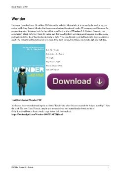 WonderR. J. Palacio