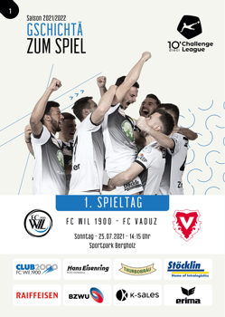 Matchprogramm: FC Wil 1900 - FC Vaduz