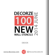 New 100 Decorze Wall Stencils