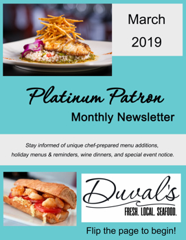 Duvals MARCH 2019 Newsletter