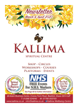 Kallima Spiritual Centre - Covid-19 Edition - April 2020