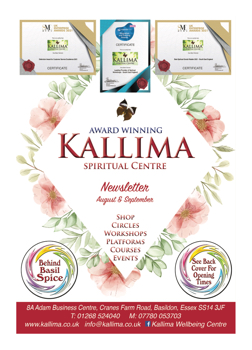 Kallima Spiritual Centre Newsletter - August / September 2021