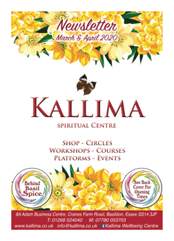 Kallima Newsletter - March April 2020