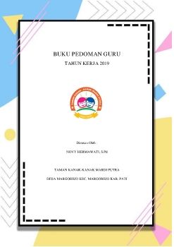Buku Pedoman Guru Novy Hermawati