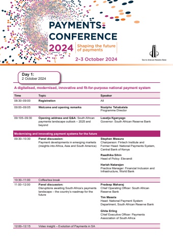 SARB Payments Agenda