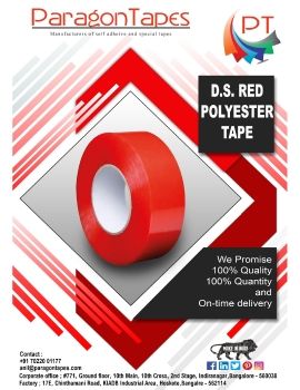 PARAGON TAPES RED POLYESTER TAPE