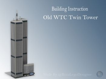 Old WTC Twin Tower Building Instruction_Flat