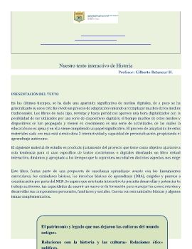 Texto interactivo sociales 6°