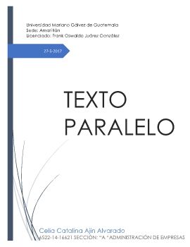 TEXTO PARALELO