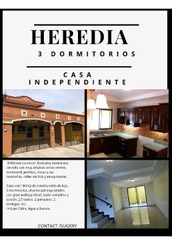 HEREDIA/ 3 DORMITORIOS/3 BEDROOMS