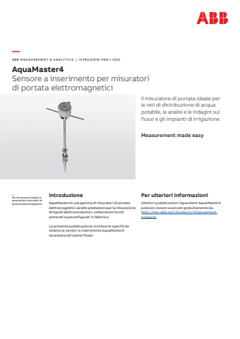 PBL429   ABB Brochure Part no.  OI/FEW400/AP-IT  3KXF221400R4204   (32PP A4 STITCH)