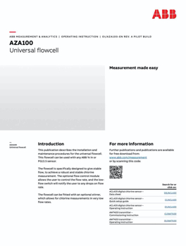 PBL884   ABB Brochure  3KXA080000R4201 OPERATING INSTRUCTIONS (OI/AZA100-EN)-   (12PP Q4 STITCH)