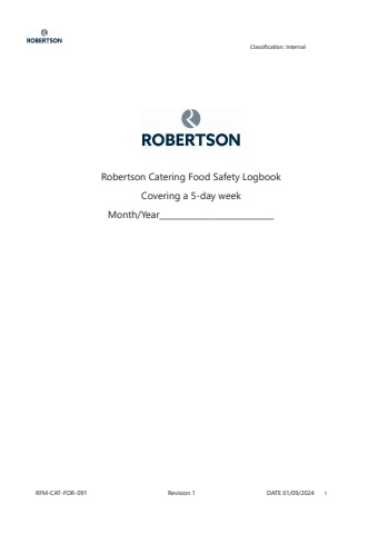 396544_Managing Food Safety - 5 Day Log (174pp A4) SPIRAL NEW