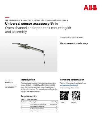 PBL799   ABB Brochure  33XKA494404R3101    IN/ANAINST/049-EN   (12PP Q4 STITCH)
