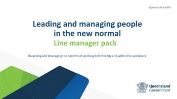 Leading and managing people in the new normal