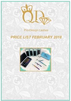 QD Pro-Design Lashes. Price-list March 2018