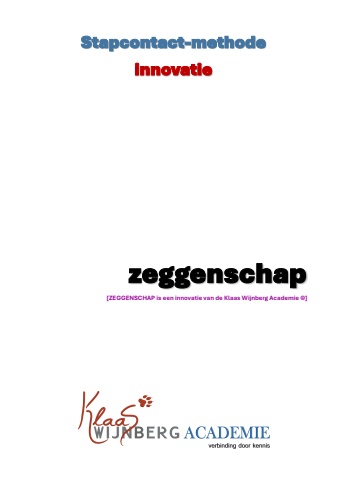the basic 15 flyer zeggenschap