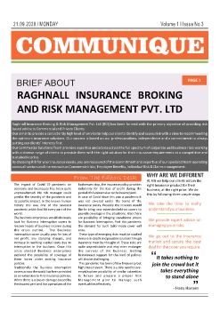 Communique - Raghnall Insurance Brokers 21.9.20
