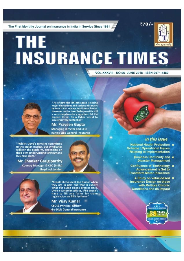 Insurance Times June 2018 Sam