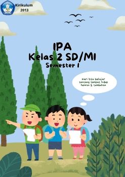 Biru dan Hijau Ilustrasi Cover Modul Ajar A4