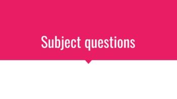 subject questions 