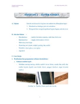 Kegiatan 1 (Sistem Rangka)