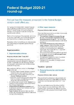 Federal Budget 2020-21