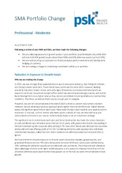 SMA changes rationale_Professional Moderate