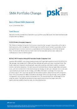 Private Wealth Best of Breed (Balanced) PDF Factsheet