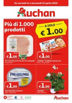 Volantino Auchan Italia Aprile 2020