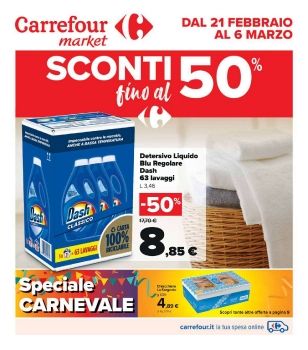 Volantino Carrefour Market Italia Marzo 2022